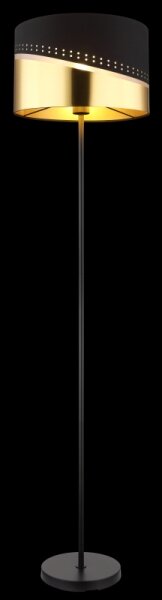 Globo 54046S - Lampada con piedistallo OR 1xE27/60W/230V diametro 35 cm nero/oro