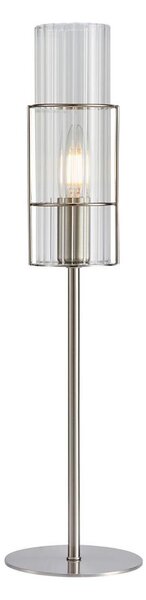 Markslöjd 108557 - Lampada da tavolo TUBO 1xE14/40W/230V 50 cm cromo lucido/clear