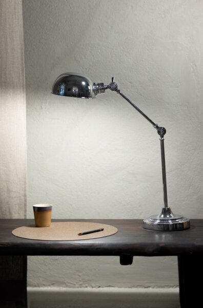 Markslöjd 108583 - Lampada da tavolo PORTLAND 1xE27/40W/230V cromo lucido