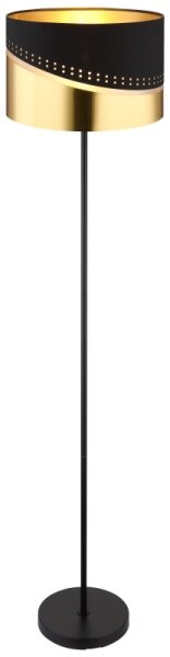 Globo 54046S - Lampada con piedistallo OR 1xE27/60W/230V diametro 35 cm nero/oro