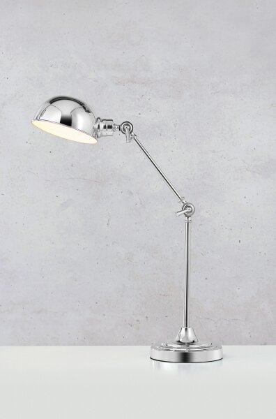Markslöjd 108583 - Lampada da tavolo PORTLAND 1xE27/40W/230V cromo lucido