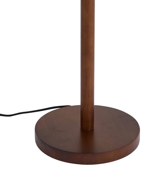 Lampada da terra Japandi in legno di noce senza paralume 133 cm - Mels