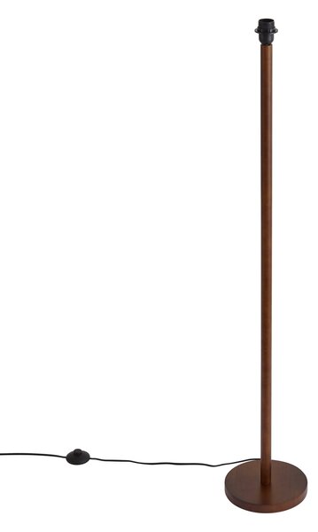 Lampada da terra Japandi in legno di noce senza paralume 133 cm - Mels