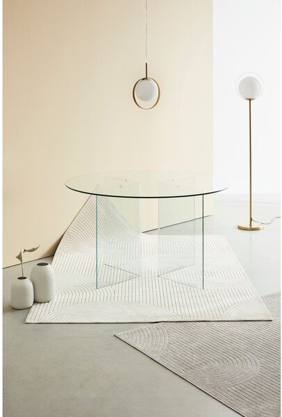 Tavolo da pranzo rotondo in vetro ø 130 cm Iride – Bizzotto