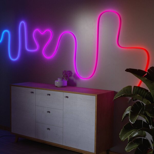 Hama Strip LED Neon, WLAN, esterni IP44 RGB musica 5m