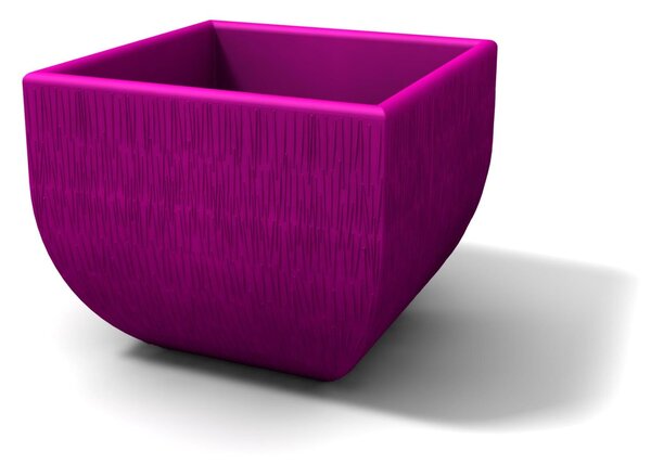 Vaso Porta vaso, h50 in polietilene Modello Mediterraneo Rustico Dimensioni 50x50xh 50 cm ideale x l'esterno si pu� piantumare direttamente al suo interno colore Viola