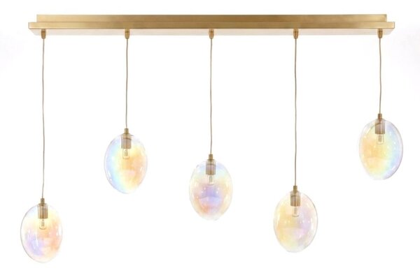 Lampadario classico illuminando uva g9 led sp uva 130 os+5xve uva metallo vetro - Illuminando