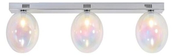 Plafoniera moderna illuminando uva g9 led pl uva 72+3xve uva metallo vetro - Illuminando