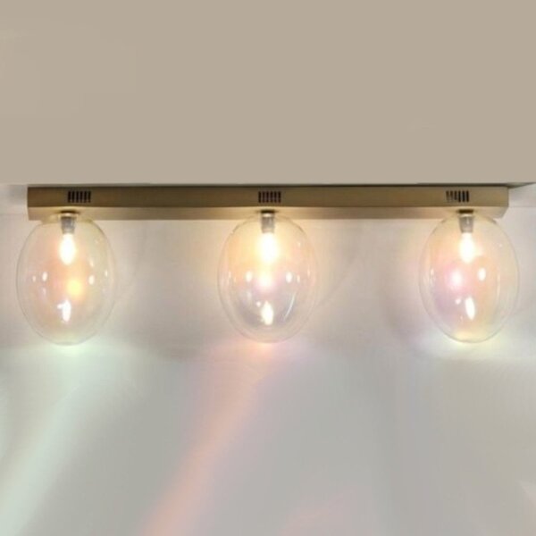Plafoniera moderna illuminando uva g9 led pl uva 72+3xve uva metallo vetro - Illuminando