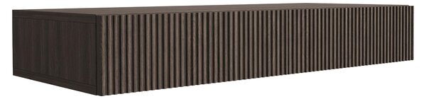 Comò sospeso, in legno di quercia "Dunin" e MDF, dimensioni 100 x 39,6 x 16 cm