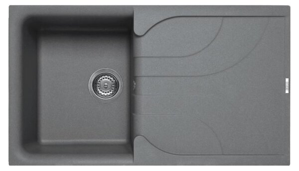 Elleci Ego 400 Lavello montato su piano Rettangolare Metaltek