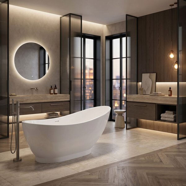 Vasca da bagno freestanding Rea Sorento 180