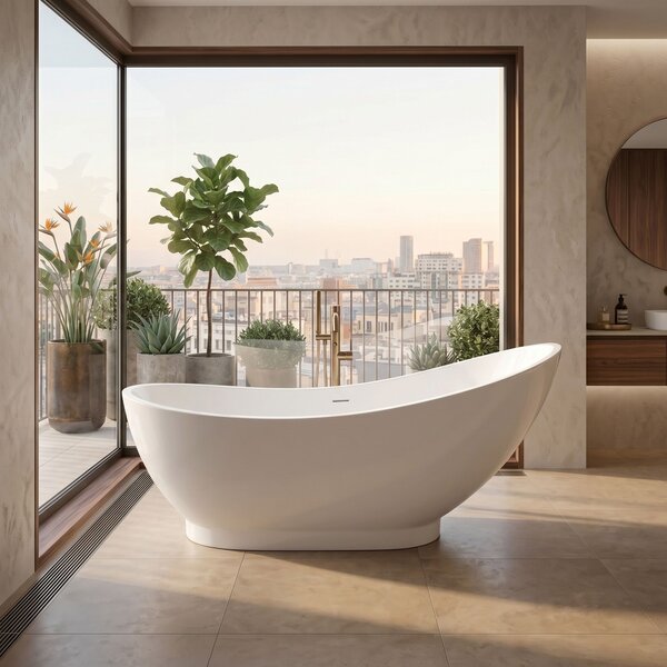 Vasca da bagno freestanding Rea Sorento 180