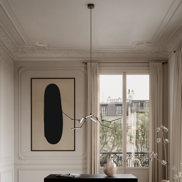 Lampadari 101 COPENHAGEN, Stick, dimmerabile, Bronzo / Ottone anticato, Soggiorno, Alluminio, Design