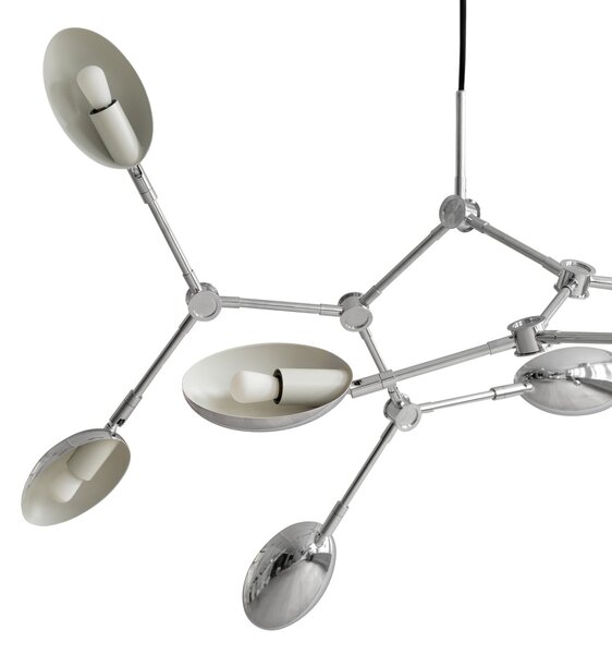 Lampadari 101 COPENHAGEN, Drop, Metallizzato, Corridoio, Alluminio, Design