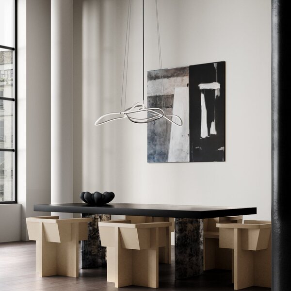 Lampada a sospensione 101 COPENHAGEN, Ghost, dimmerabile, Metallizzato, Soggiorno, Alluminio, Design