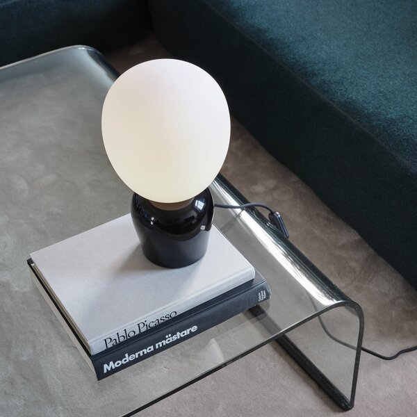 Lampade da tavolo Belid, Buddy, Nero, Soggiorno, Vetro, Design