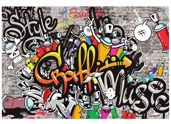 Carta da parati – Graffiti colorati