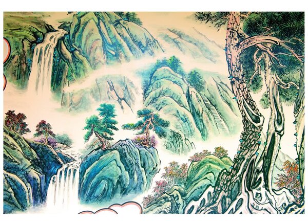 Carta da parati – Pittura paesaggistica cinese