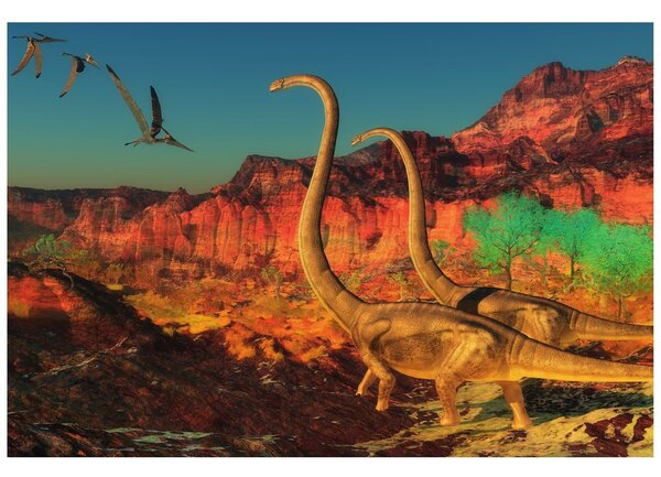 Carta da parati – Mondo dei dinosauri