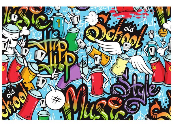Carta da parati – Street art allegro