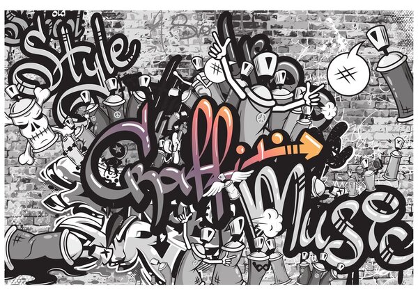 Carta da parati – Arte graffiti moderna