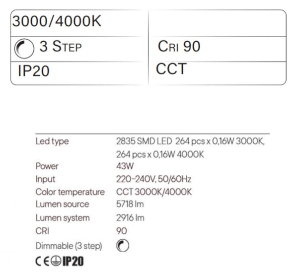 Lampadario moderno redo group leo 01 3337 led cct bianco dimmerabile alluminio - Redo Group