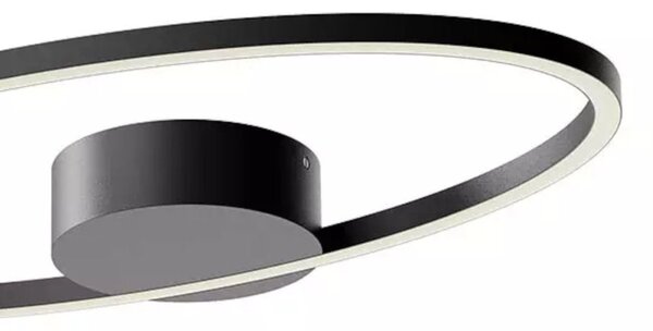 Plafoniera moderna redo group leo 01 3333 01 3334 led cct nero bianco dimmerabile alluminio - Redo Group