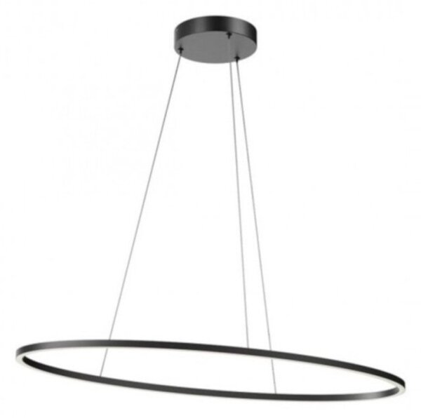 Lampadario moderno redo group leo 01 3339 led cct nero dimmerabile alluminio - Redo Group