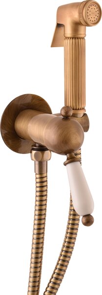 LABE - Miscelatore per bidet a parete, ottone vecchio (bronzo) L543/1SM, RAV Slezák