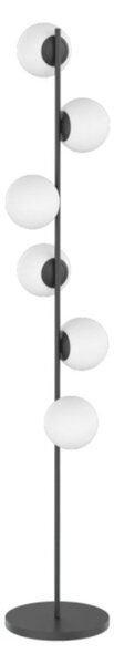 Piantana moderna top light holly 1201 t6 e27 led metallo vetro - Top Light