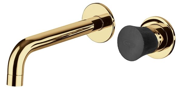 Set miscelatori oro spazzolato e nero lavabo bidet e incasso doccia Jacuzzi  Illumina, Arcshop