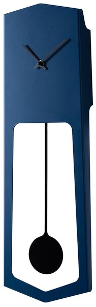 Orologio a Pendolo In Metallo Verniciato AIKA � Il Ritmo del Tempo Dimensioni 18�4,2� h 54 cm in Metallo verniciato design contemporaneo colore GREEN BLUE RAL 5001