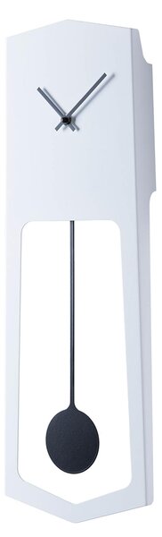 Orologio a Pendolo In Metallo Verniciato AIKA � Il Ritmo del Tempo Dimensioni 18�4,2� h 54 cm in Metallo verniciato design contemporaneo colore BIANCO RAL 9016