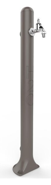 Fontana da Giardino In Resina con Rubinetto e Porta tubo a H20, Dimensioni 12,5x18xh 90 cm - peso 2 kg con rubinetto, Garantita Colore Dove Gray