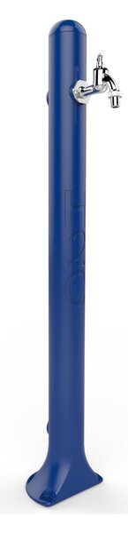 Fontana da Giardino In Resina con Rubinetto e Porta tubo a H20, Dimensioni 12,5x18xh 90 cm - peso 2 kg con rubinetto, Garantita Colore Blu