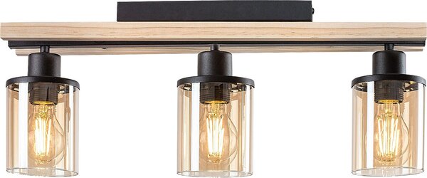 Lampada da soffitto E27 3x25W colore nero 71083 Niylah Rabalux