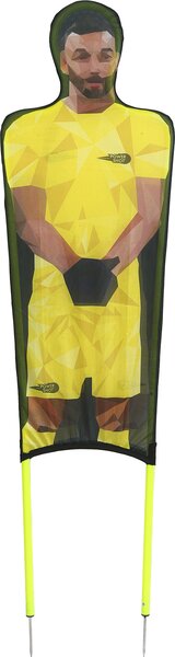 Set di 3 manichini flessibili in poliestere stampato - colore GIALLO - manichino calcio libero