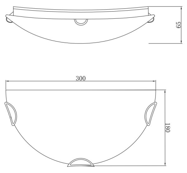 Globo 40402W - Applique CALIMERO I 1xE27/60W/230V