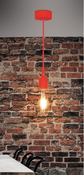 Rabalux 1414 - Lampada a sospensione ROXY E27/40W rosso