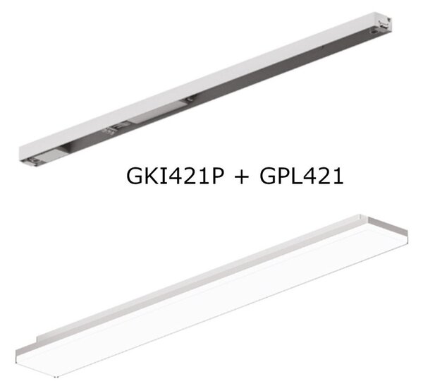 Plafoniera moderna gea led gpl421+gki421p led ip54 termoplastico - Gea Led