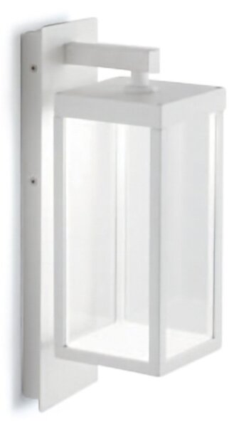 Applique moderno gea led ges770c led 3000 ip65 alluminio vetro bianco - Gea Led