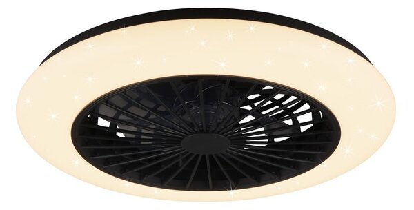 Plafoniera LED nera opaca Stralsund – Reality