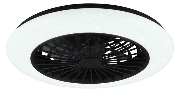 Plafoniera LED nera opaca Stralsund – Reality