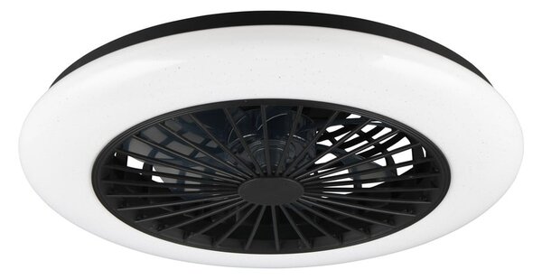 Plafoniera LED nera opaca Stralsund – Reality