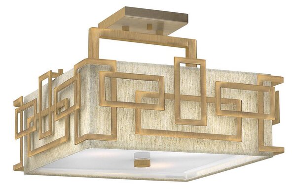 Lampada da soffitto Elstead Lanza E27 a 3 luci, bronzo spazzolato