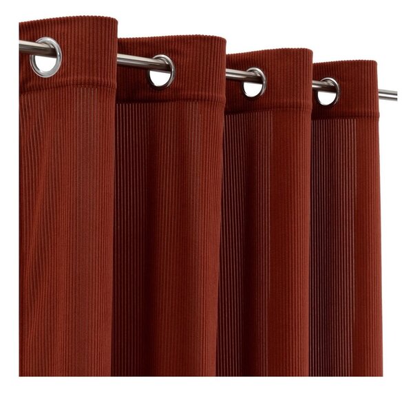 Tenda color terracotta in velluto a coste 140x260 cm Merely – Casa Selección