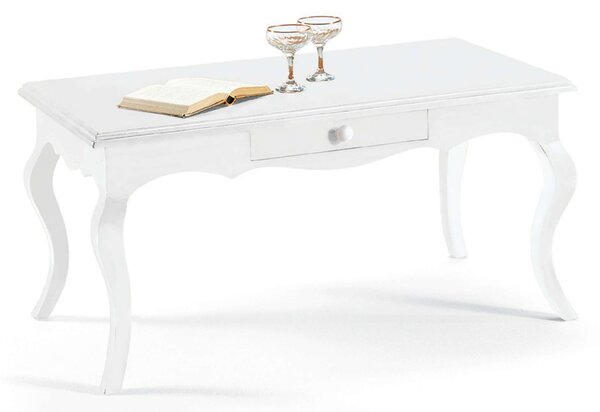 DOUGLAS - tavolino in legno massello cm 100 X 50 X 45