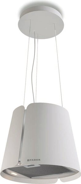 Faber Cappa Cucina Filtrante a Isola 43 cm Profondit 43 cm 720 m/h colore Bianco - 345.0612.338