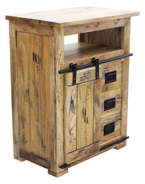 BEILY - mobiletto legno di mango 3 cassetti